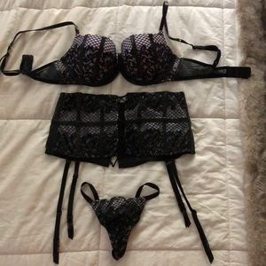 Faux leather Victoria’s Secret lingerie